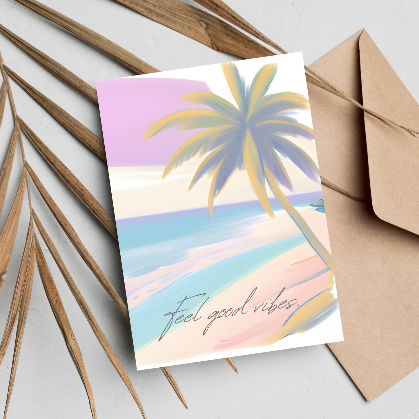 Wording Printable Card, Sweet Beach Vol.2, card size 5"x7", print on 8.5"x11" paper size